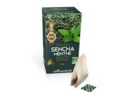 Thé vert sencha menthe bio Aromandise - 36 g