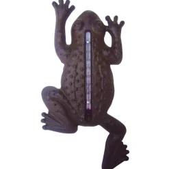 Thermomètre en fonte grenouille 12x1,6x23,5 cm