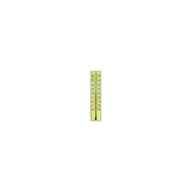 Thermomètre en hêtre coloris Vert anis 22 cm