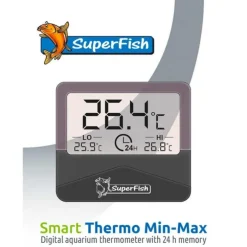 Thermomètre numérique min-max pour aquarium - SUPERFISH smart thermo