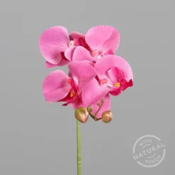 Tige d’orchidée rose Real Touch - 66 cm