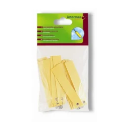 Étiquette à suspendre coloris jaune