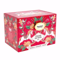 Tisane de Noël orange cannelle bio Provence d'Antan - 36 g dans une boîte en métal