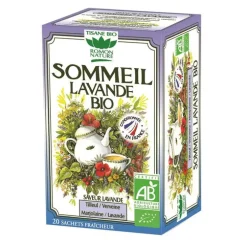 Tisane sommeil à la lavande bio en boite de 32 g