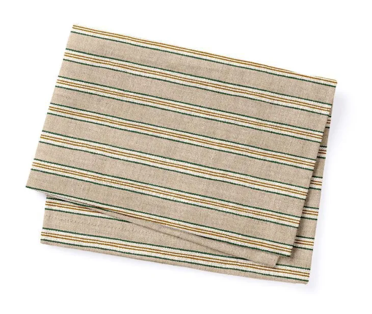 Torchon en coton coloris beige - 50 x 70 cm