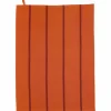 Torchon recyclé Lave Yuna coloris orange en coton - 50 x 70 cm