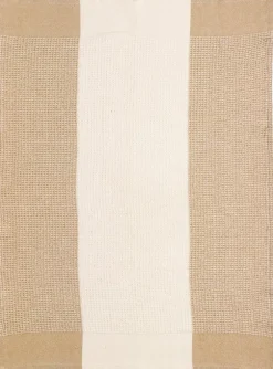 Torchon recyclé Na Finn coloris beige en coton - 50 x 70 cm