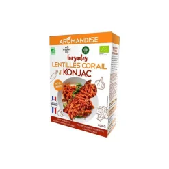 Torsades de konjac et lentilles corail vegan Aromandise - 200 g