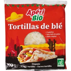 Tortillas de blé bio Apéri Bio - 200 g