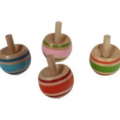 Toupie boule en bois 3x3,5x3cm
