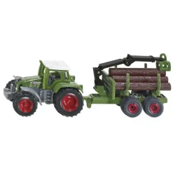 Tracteur avec remorque forestière Siku - echelle 1/64e