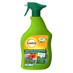 Traitement anti-insectes et acariens prêt à l’emploi en flacon pulvérisateur Solabiol - 750 ml