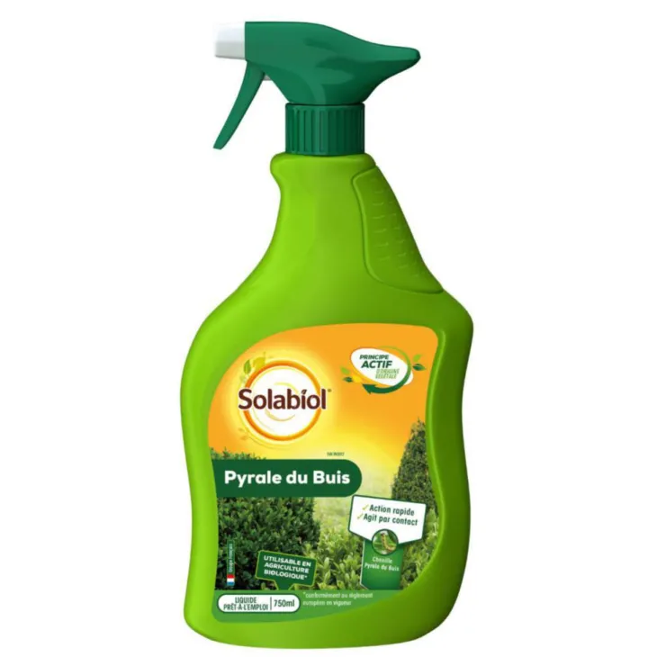 Traitement anti-pyrale du buis prêt à l’emploi en flacon pulvérisateur Solabiol - 750 ml