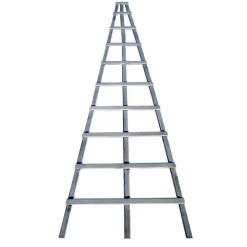 Treillis Eventail en bois Gris H 180 cm