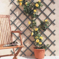 Treillis extensible Treilliflex gris en PVC 150x50 cm