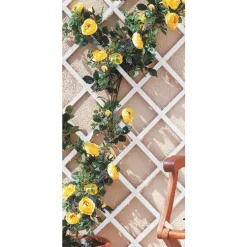 Treillis extensible Treilliflex blanc en PVC 200x100 cm