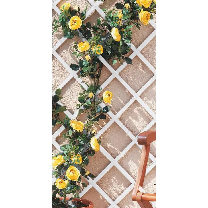 Treillis extensible Treilliflex blanc en PVC 200x100 cm