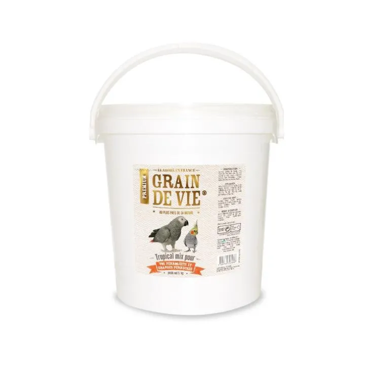 Tropical mix pour perroquet Grain de Vie - 5 Kg