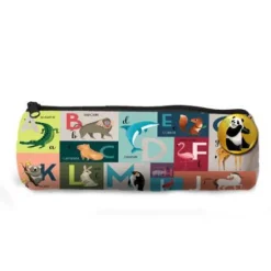 Trousse ronde animalphabet coloris multicolore Cartes d'Art