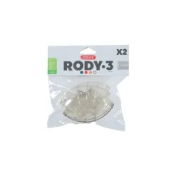 Tube coudé Rody gris transparent 10x6x3 cm