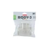 Tube T Rody gris transparent10x9x6 cm