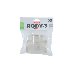 Tube T Rody gris transparent10x9x6 cm