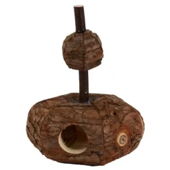Tunnel en bois pour rongeurs 14x12xH17 cm