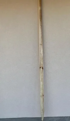 Tuteur en bois naturel brut pin écorcé Robin Hood - Ø 7 x H 250 cm