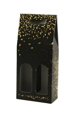 Valisette Petra noir - pour 2 bouteilles