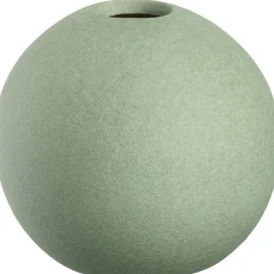 Vase boule soliflore en céramique vert Leonardo Bolla - Ø 7,7 x H 7 cm
