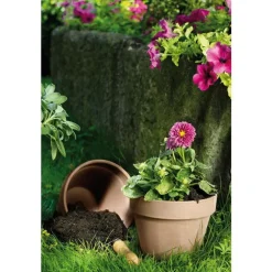 Vase brut en terre cuite 1.7L couleur moka