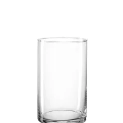Vase cylindrique en verre transparent Montana Basic taille S - H 20 cm