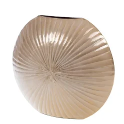 Vase en aluminium Flower rose moyen modèle - 32 x 14 x 28 cm