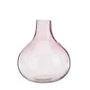 Vase en verre coloris rose Bubble - 17 x 15 cm