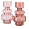 Vase en verre rose Gianna - Ø 9 x H 15,5 cm