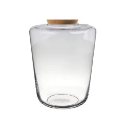 Vase en verre transparent Lima taille L - Ø 25 x H 30 cm