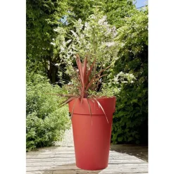 Vase haut de la gamme Toscane rouge Ø 46 cm