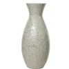 Vase long blanc Capiz - 20 x H 45 cm