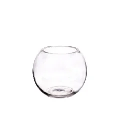 Vase sphère coupé à froid Ø 11 x H 11 cm
