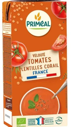 Velouté tomate lentille corail en brique de 33 cl