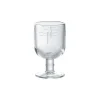Verre à pied coloris transparent en verre motifs libellules La Rochère - 28 cl
