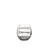 Verre rond transparent et noir Leonardo Circle - 39 cl