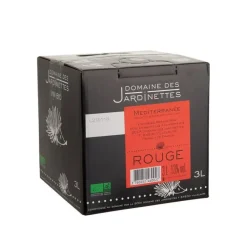 Vin rouge bio IGP Méditerranée - Cubi 3 L