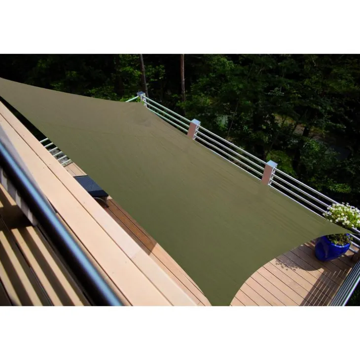 Voile coloris marron en polyéthylène tressé Austral - 4 x 3 m