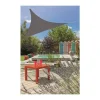 Voile d'ombrage triangulaire extensible gris 3,6 m