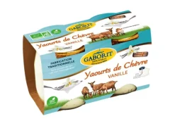 Yaourt au lait de chèvre bio aromatisé vanille Gaborit - 2 x 125 g