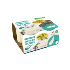Yaourt biphilus demi écrémé Gaborit - 4X125 g