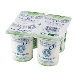 Yaourt de brebis nature 0% La Bergerie - 4 × 120 g