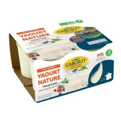 Yaourt entier nature Gaborit - 4 x 125 g