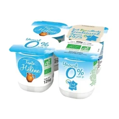Yaourt nature bio 0% Tante Hélène - 4 x 125 g